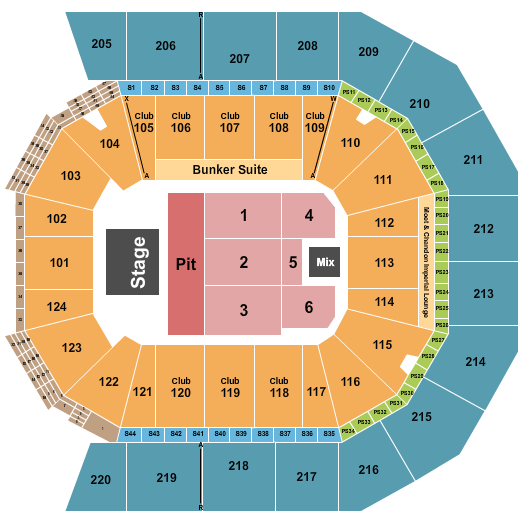 Moody Center ATX Dave Matthews Band Seating Chart
